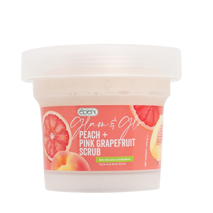 Glam & Glow Peach + Pink Grapefruit Scrub 200 g