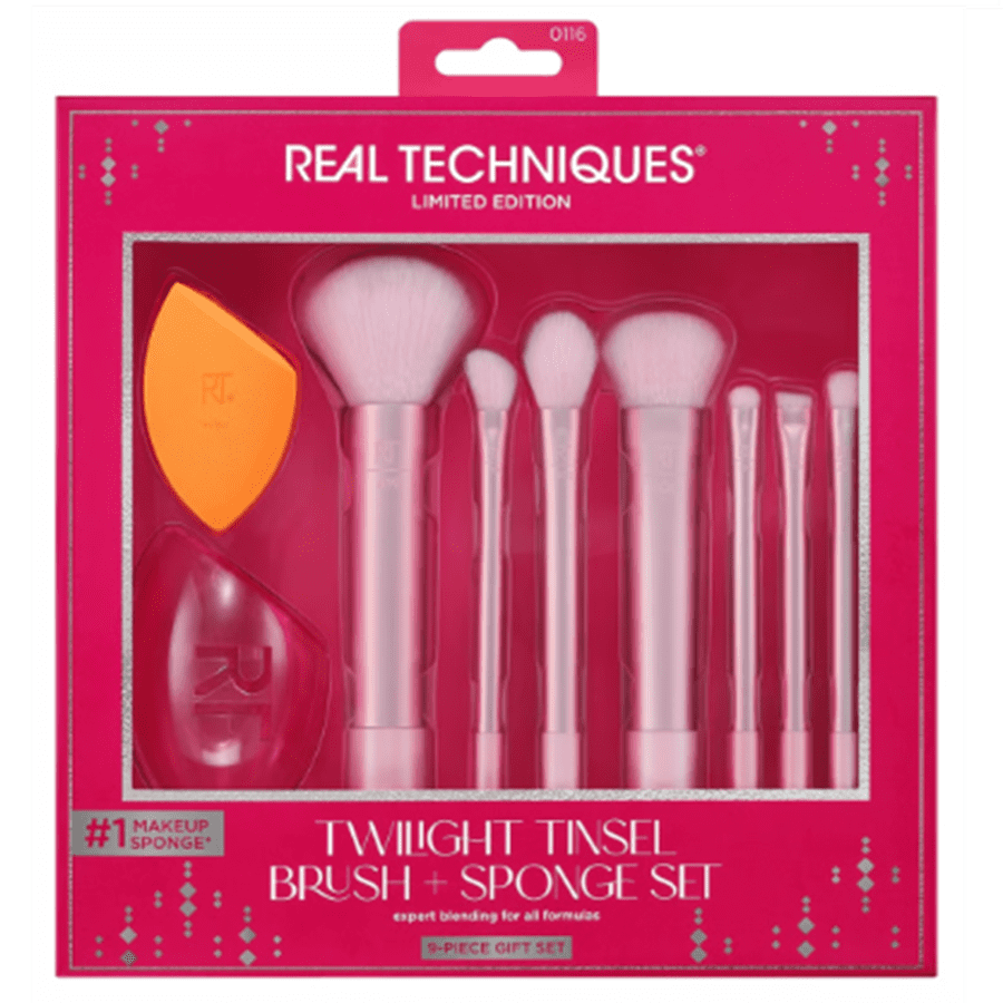 Twilight Tinsel Brush+ Sponge Set 9 PCS