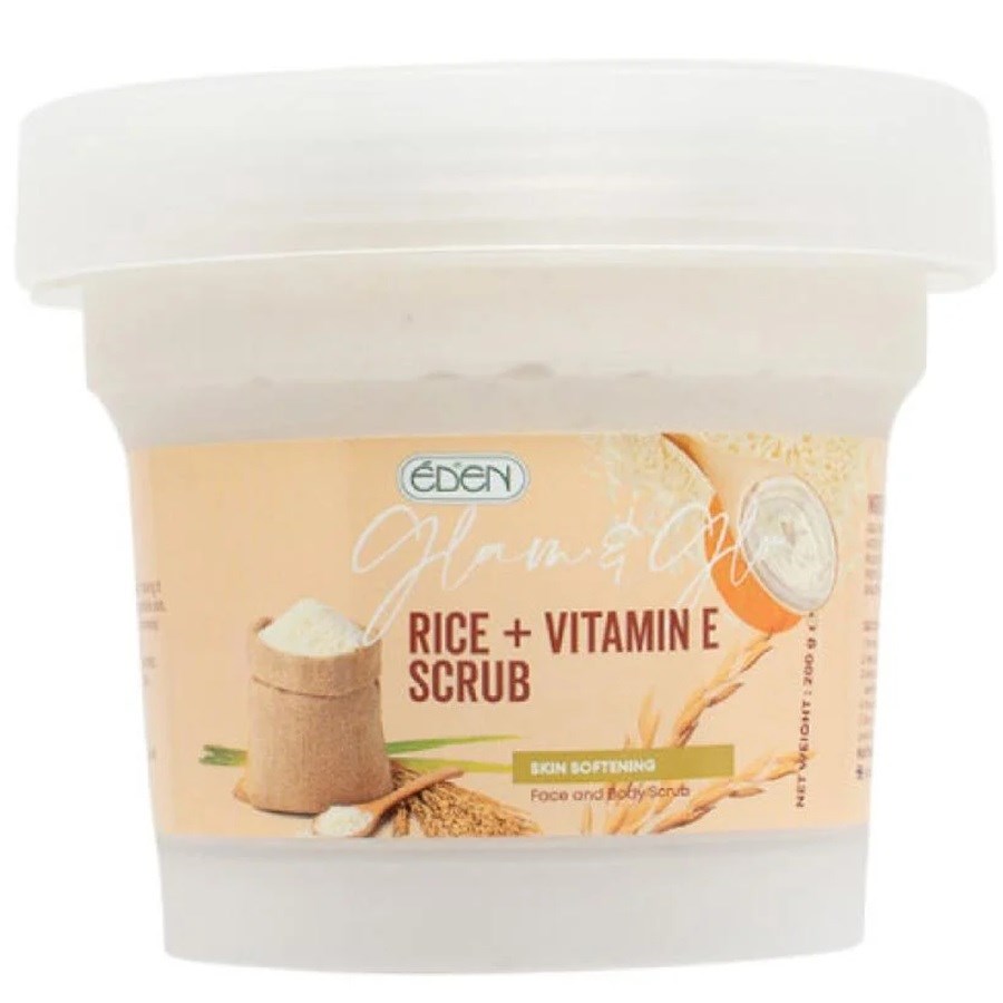 Glam & Glow Rice + Vitamin E Scrub 200 g