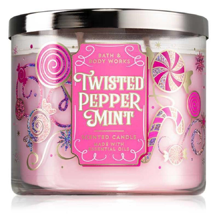 Twisted Pepper Mint 3 Wick Scented Candle 411 g