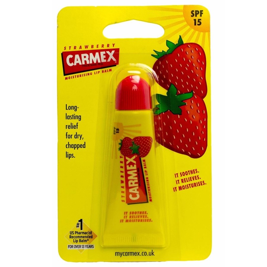 Carmex Strawberry Lip Balm Tube 10 g