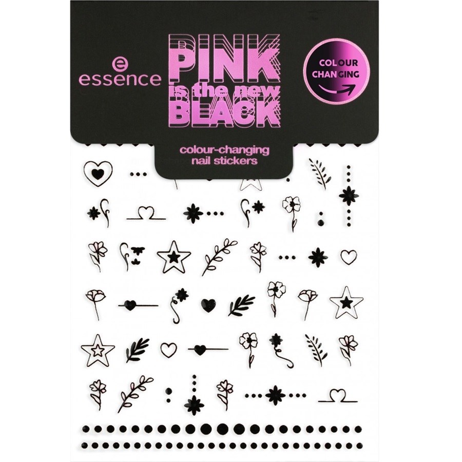 Pink Is The New Black Nail Stickers 01