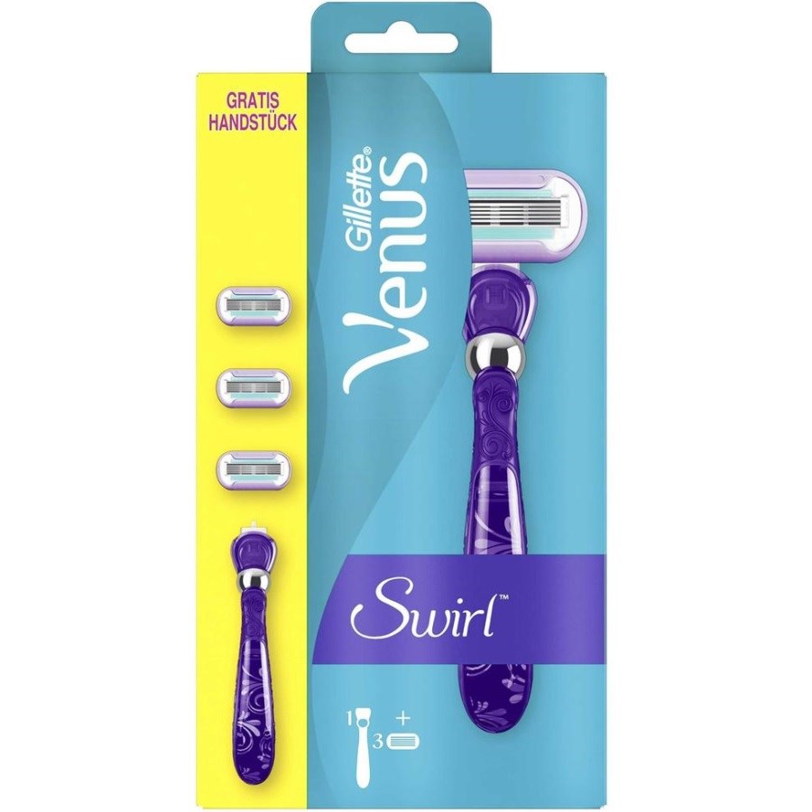 Venus Swirl Flexiball Women's Razor 1 Hand + 3 Blades