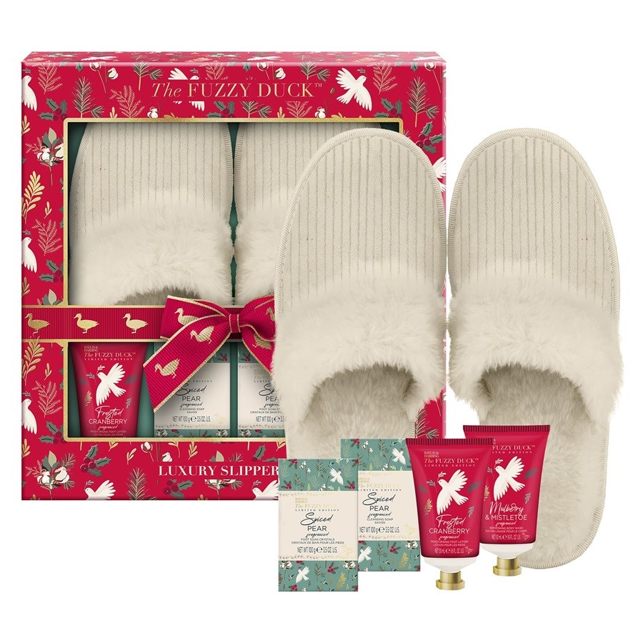 The Fuzzy Duck Winter Wonderland Luxury Slipper Gift Set 5 PCS