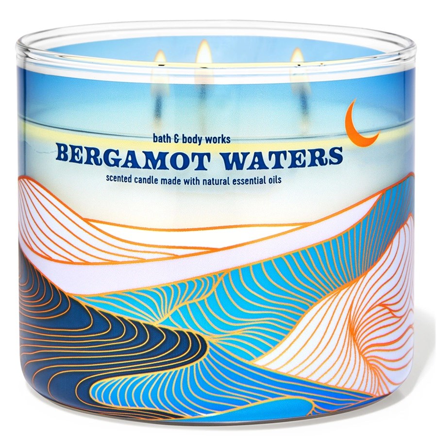 Bergamot Waters 3 Wick Candle 411 g