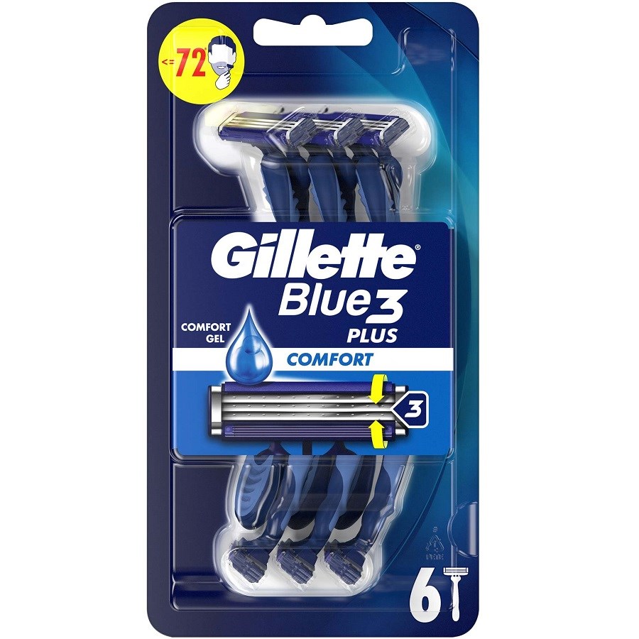 Blue 3 Disposable Razor 6 PCS