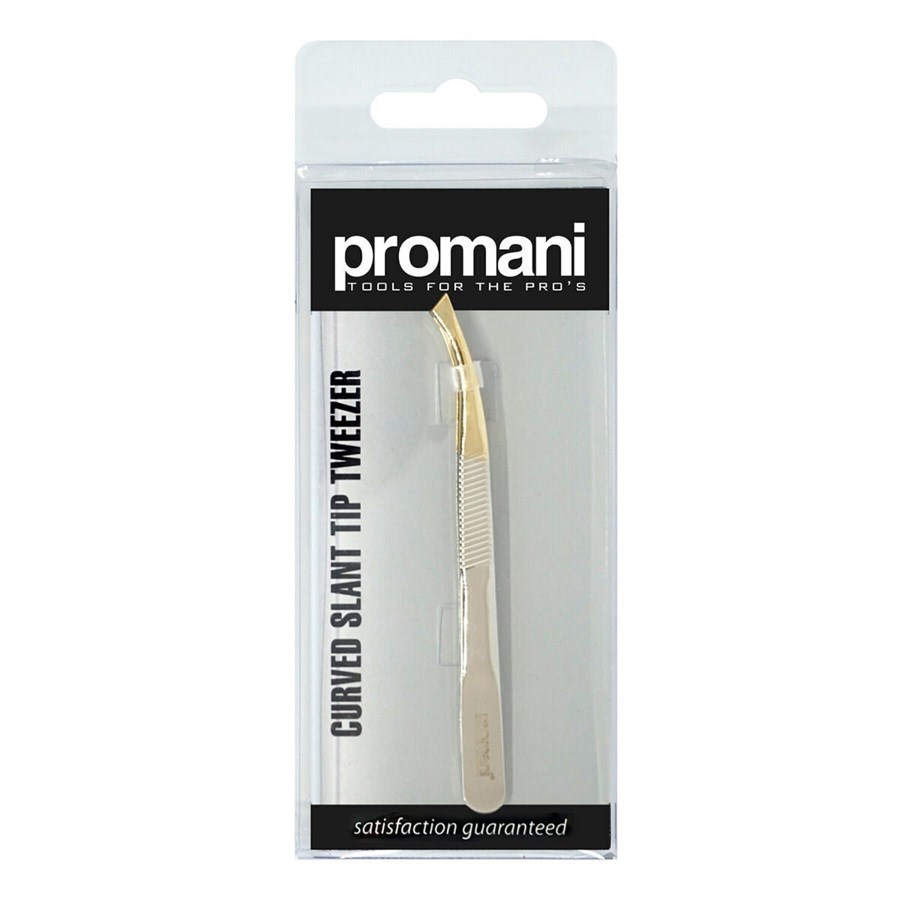 Promani Curved Slant Tip Tweezer