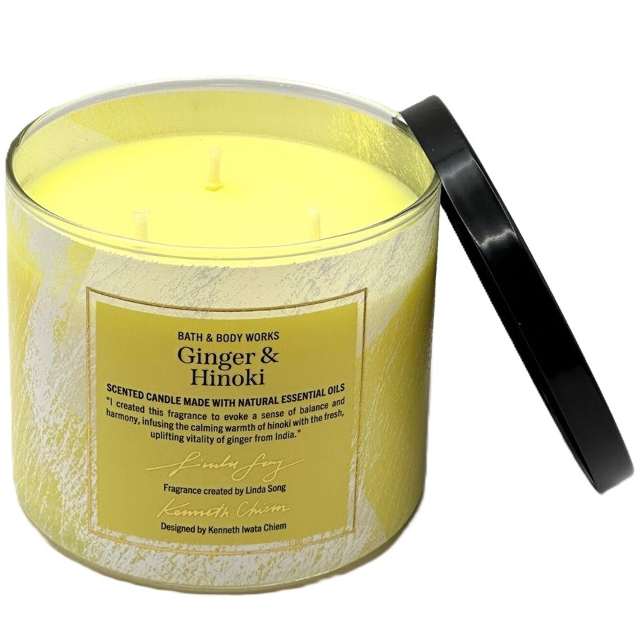 3 Wick Candle Ginger & Hinoki 411 g