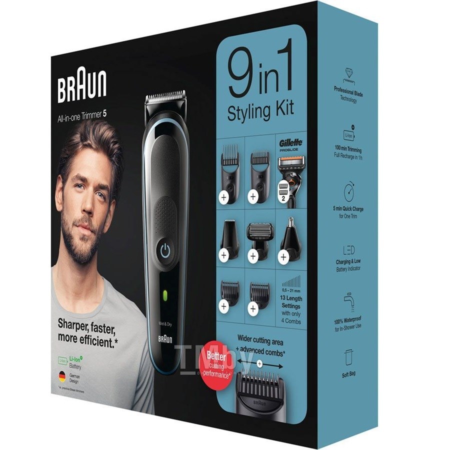 Hair & Beard Trimmer 9in1