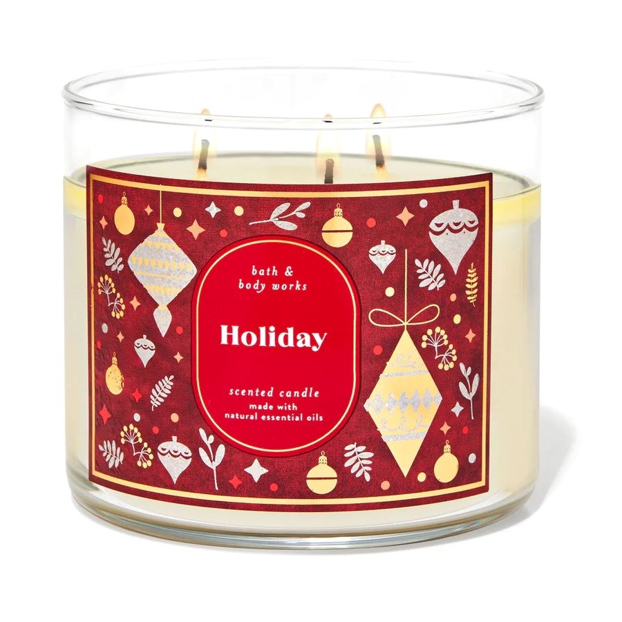 Holiday 3 Wick Scented Candle 411 g