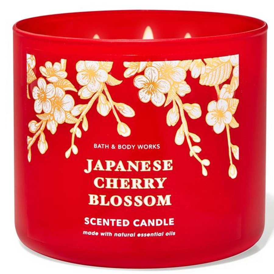 Japanese Cherry Blossom 3 Wick Scented Candle 411 g