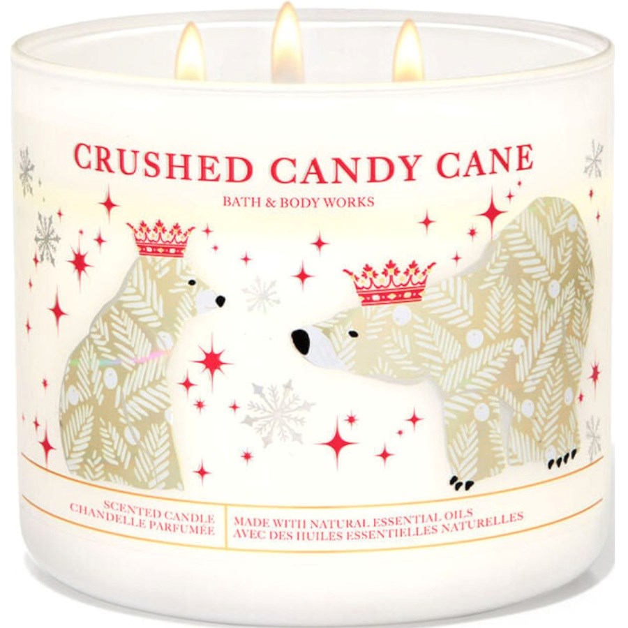 Crushed Candy Cane 3 Wick Scented Candle 411 g