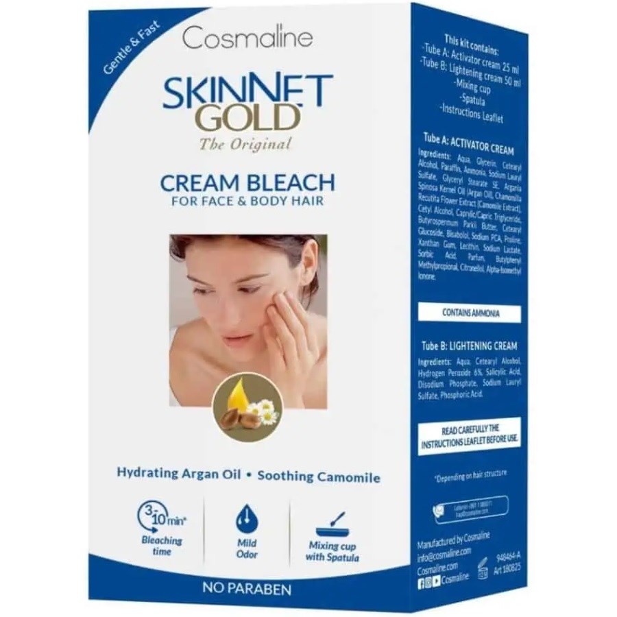 Skinnet Gold Cream Bleach 25+50 ml