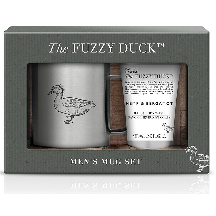 The Fuzzy Duck Hair & Body Wash + Steel Mug