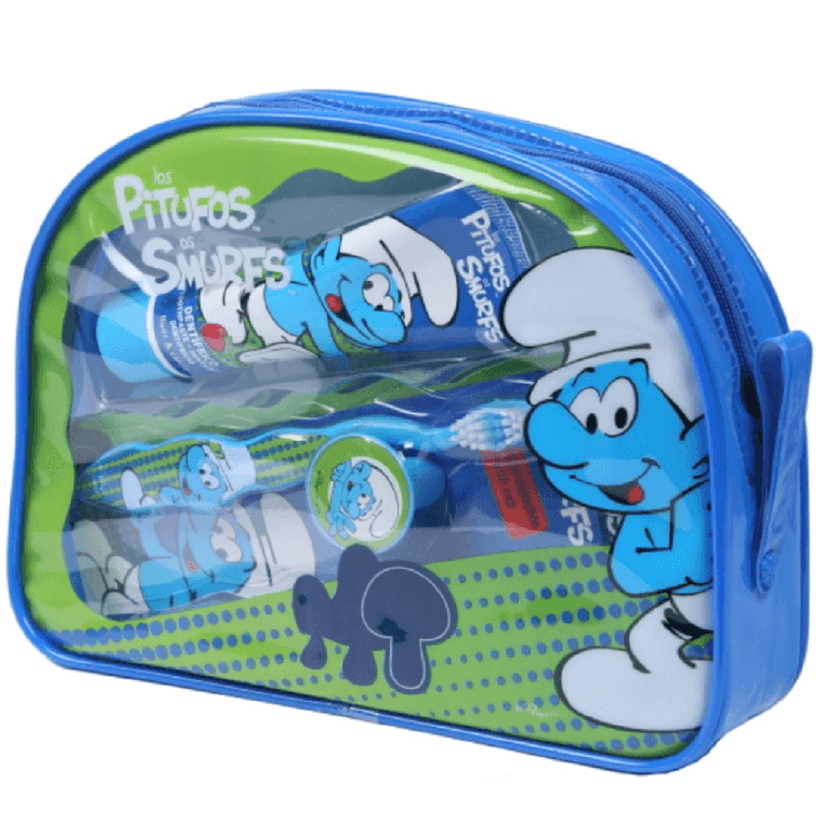 Smurf Bag with Toothbrush and Toothpaste 50 ml