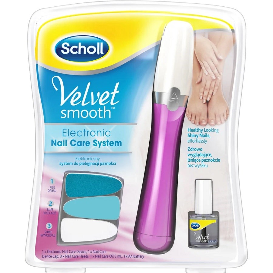 Velvet Smooth Elektrisk Nagelfil Rosa