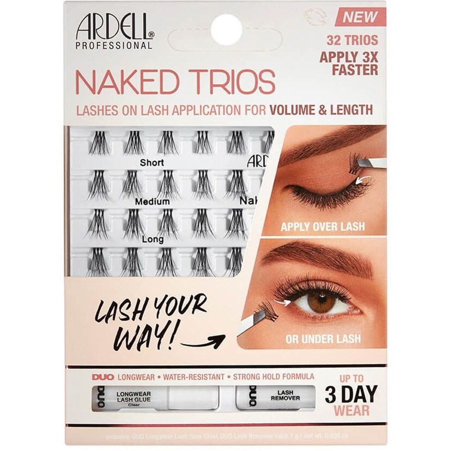 Individual False Eyelashes Naked Trios