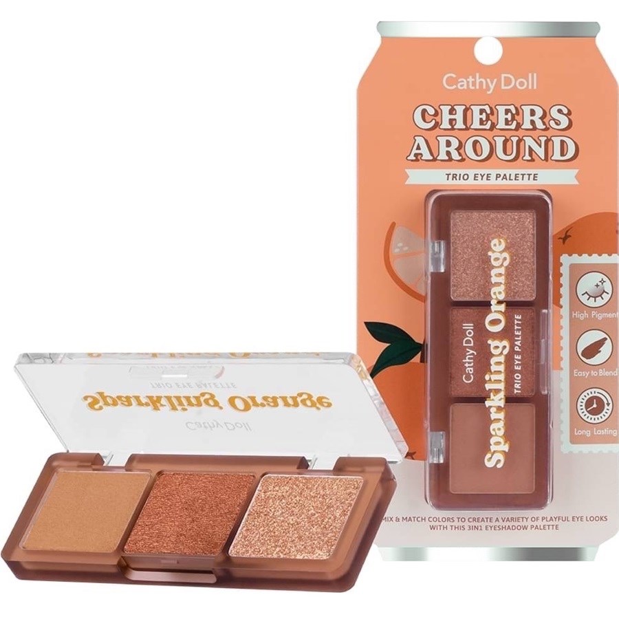 Cheers Around Trio Eye Palette ( 05 Sparkling Orange )