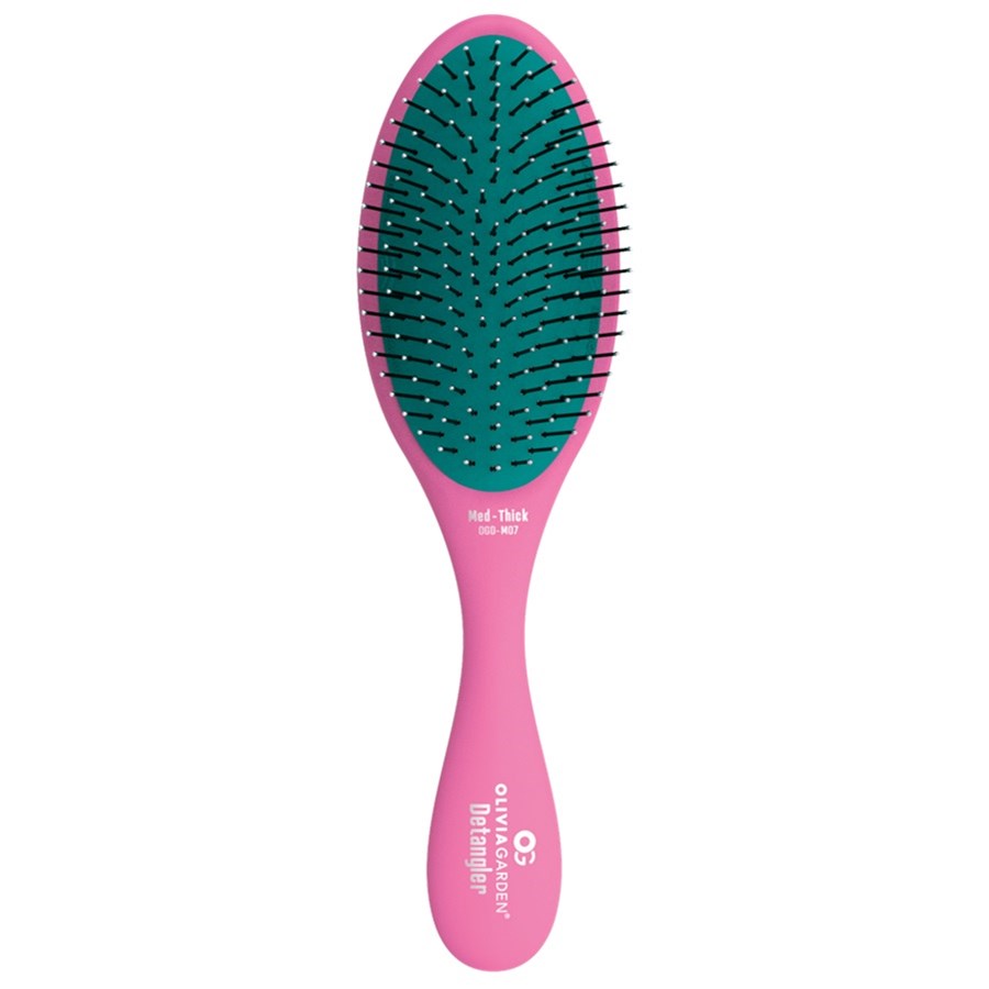 Recycled plastic detangling brush for medium to thick hair M07