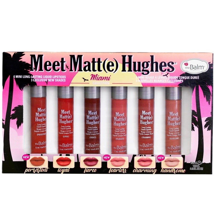 Meet Matt Hughes Mini Long Lasting Liquid Lipstick Miami 6 PCS