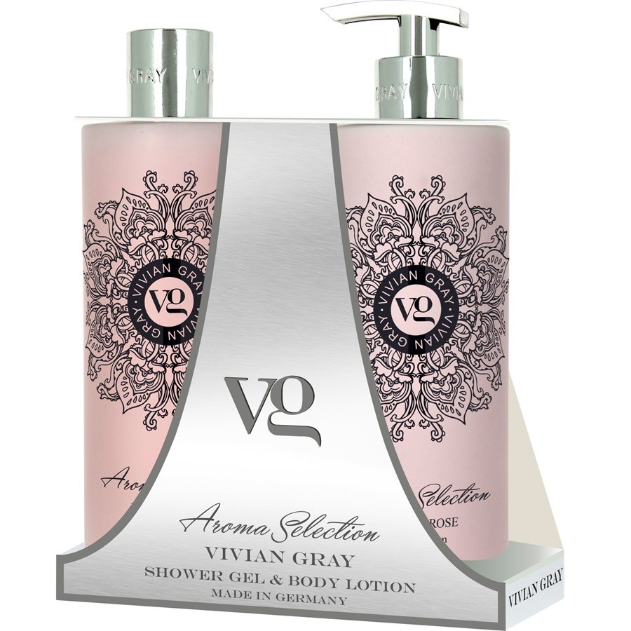 Shower Gel + Body Lotion Lotus & Rose 2 x 500 ml