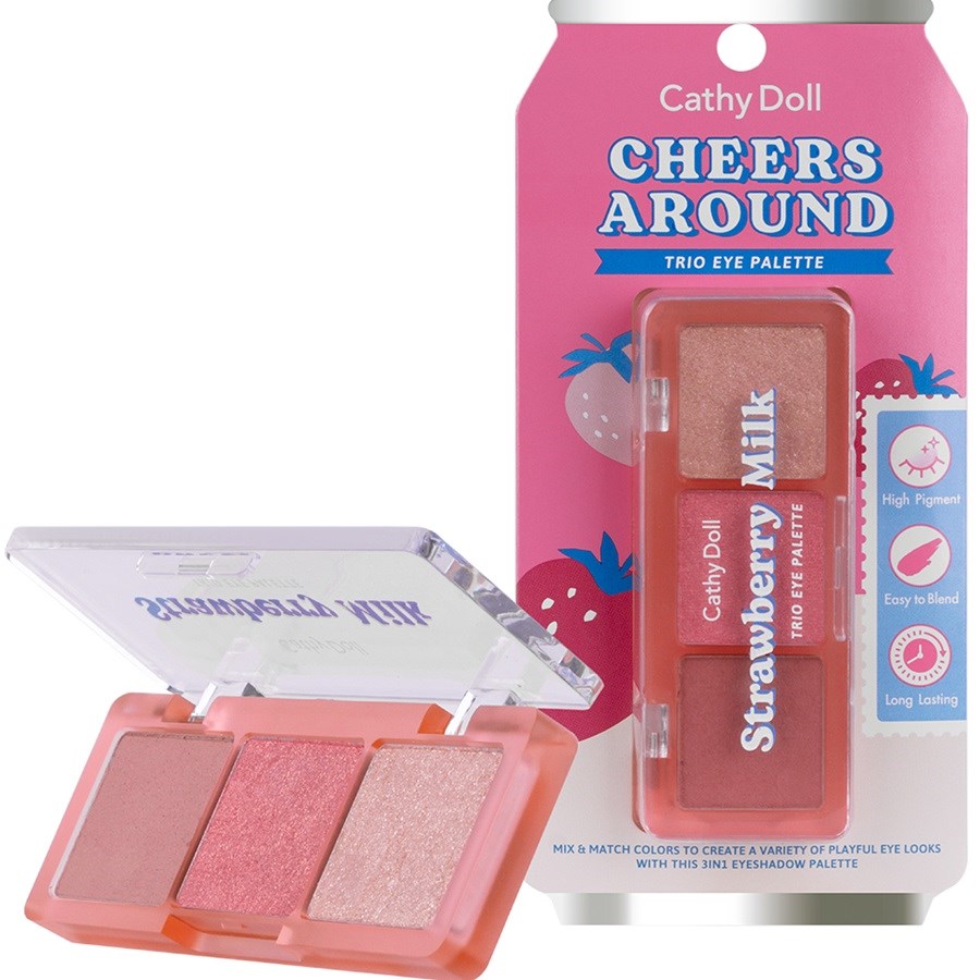 Cheers Around Trio Eye Palette (02 Strawberry Milk)