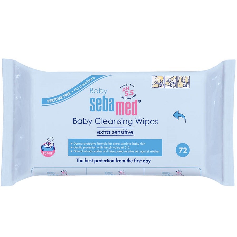 Baby Cleansing Wipes Extra Sensitive 72 PCS