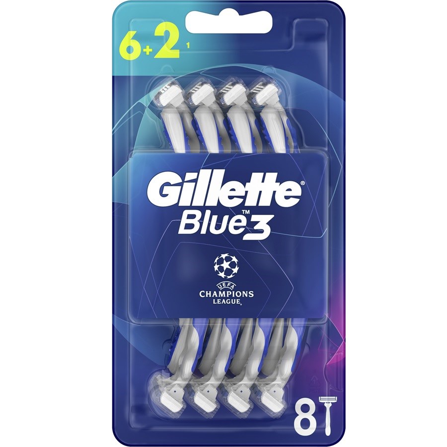 Blue 3 Sport Razors 8 PCS