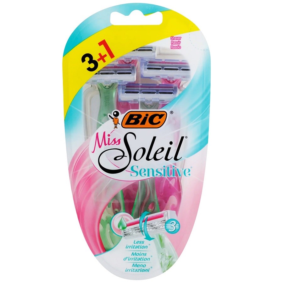 Miss Soleil Sensitive Triple Blade Razors 4 PCS