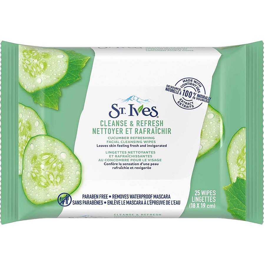 Facial Cleansing Cleanse & Refresh Cucumber Wipes 25 PCS