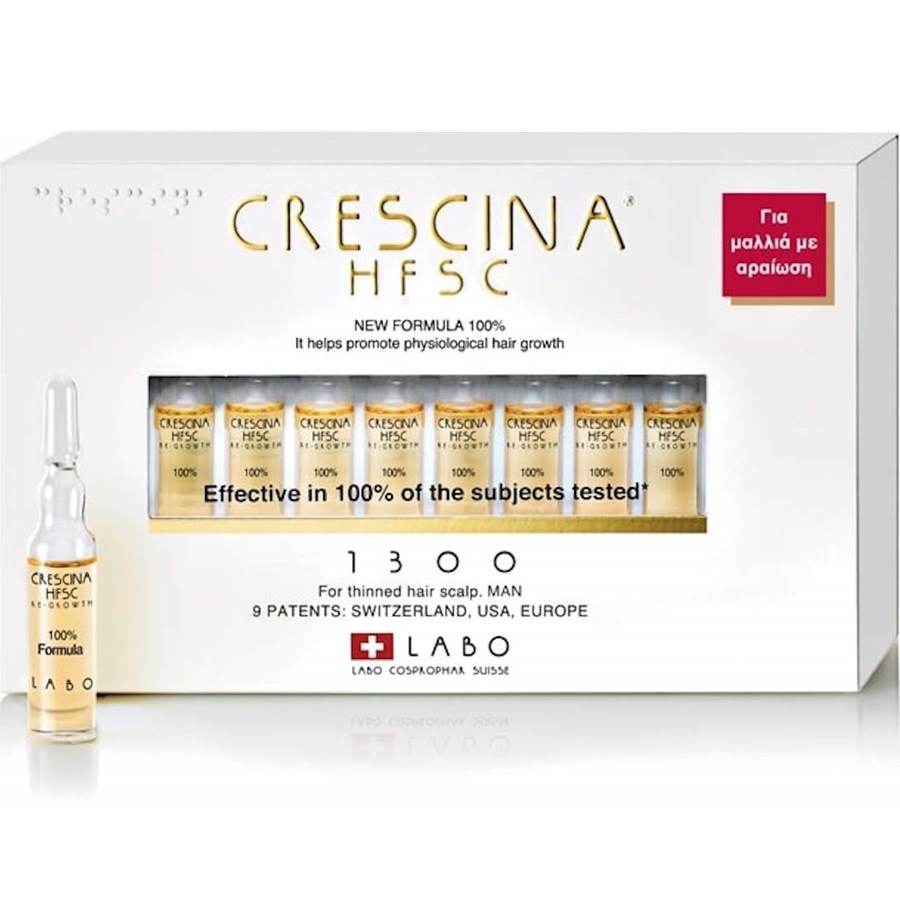 HFSC 100% 1300 Man 20 Ampoules To Hair Regrowth