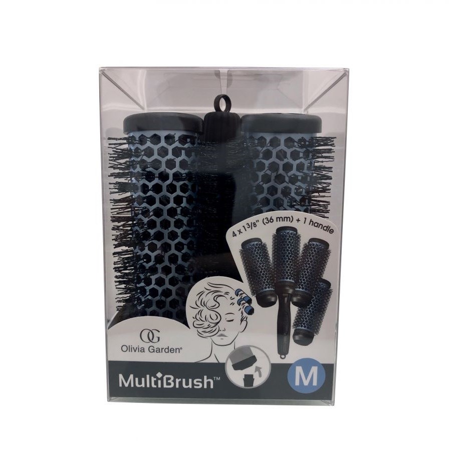 Multibrush Detachable Thermal Styling Brush Kit 4 x 1, 36 mm