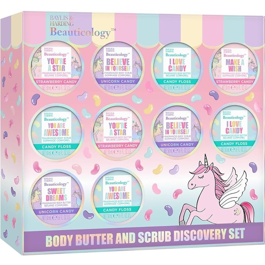 Beauticology Candy Body Scrub & Butter Discovery Gift Set 10 PCS