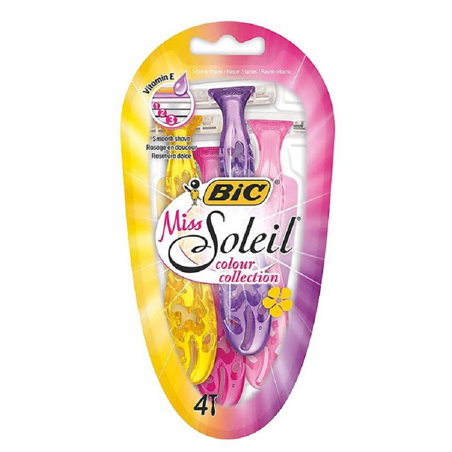 Miss Soleil Colour Collection Razors 4 PCS