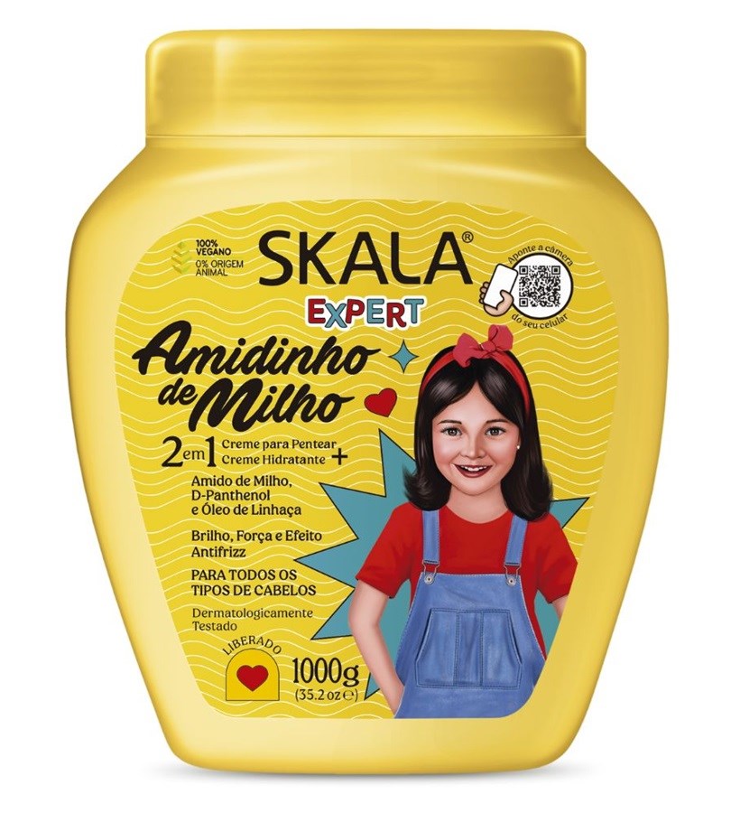 Amidinho De Milho kids Treatment Creme 2 in 1, 1000 g