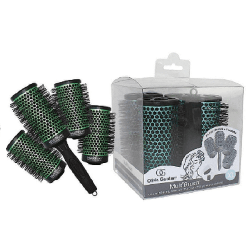 Multibrush Detachable Thermal Styling Hair Brush Kit 4 x 2, 56 mm