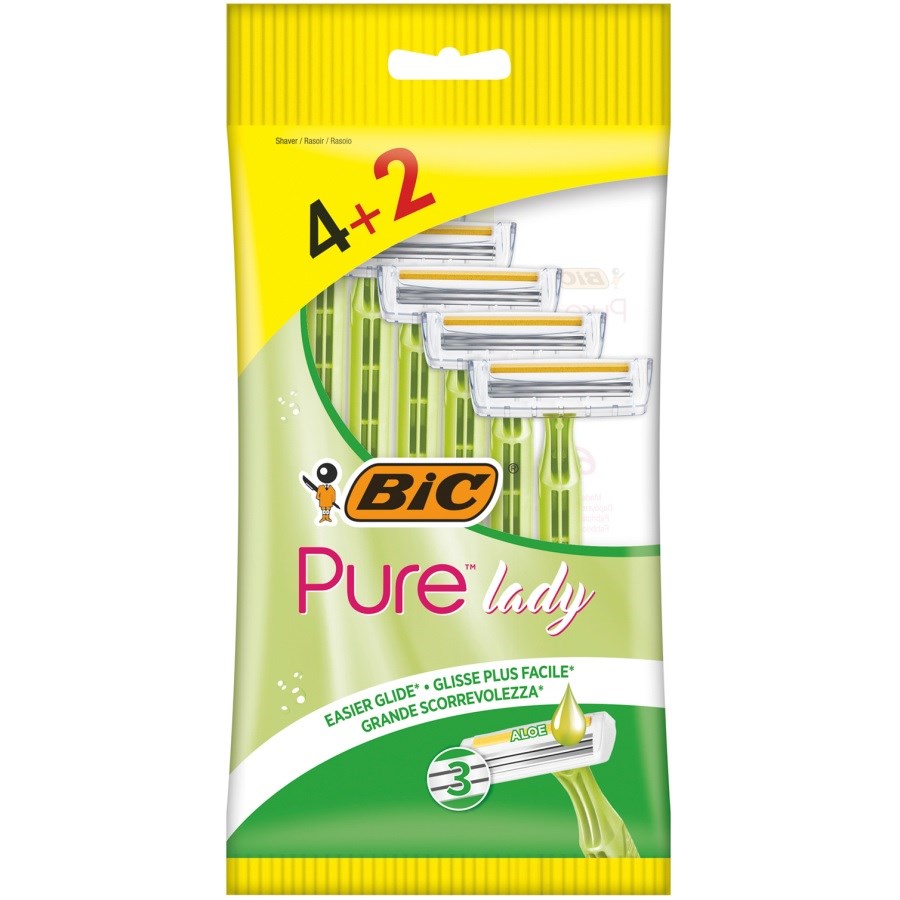 Pure 3 Lady Disposable Razors 6 PCS