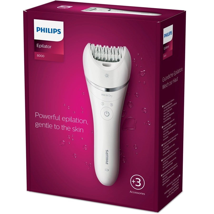 Beauty Philips Epilator Series 8000 With 3 Accessories