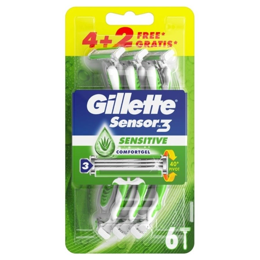 Sensor 3 Sensitive Razors 6 PCS