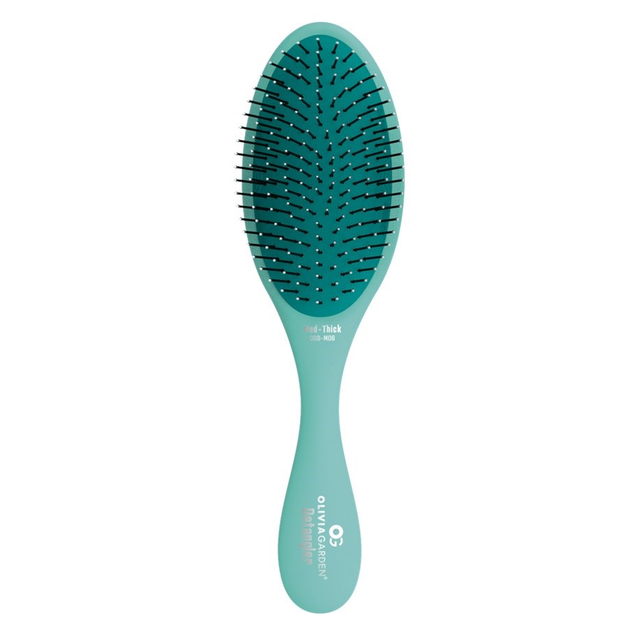 Brush Recycled Plastic Detangler Medium Thick - Turquoise