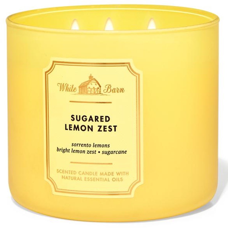 Sugared Lemon Zest 3 Wick Candle 411 g