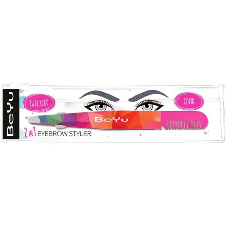 Eyebrow 2 in 1 Styler Tweezer ( pink)