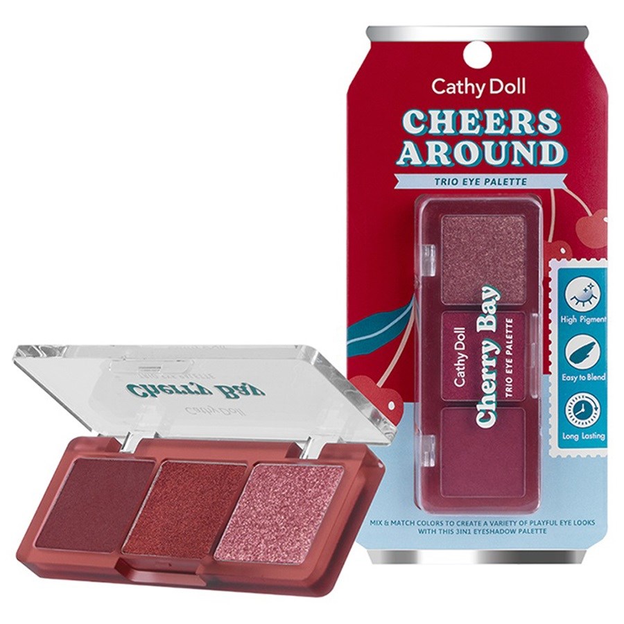 Cheers Around Trio Eye Palette ( 06 Cherry Bay )