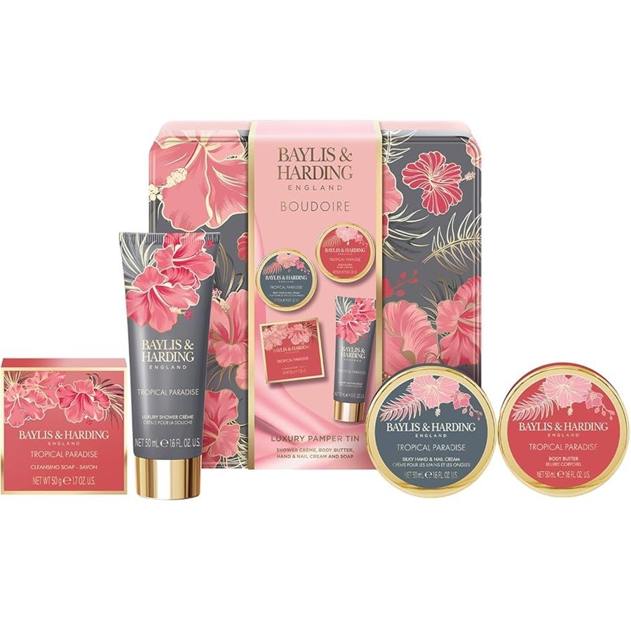 Boudoire Luxury Pamper Tin Gift Set 4 PCS