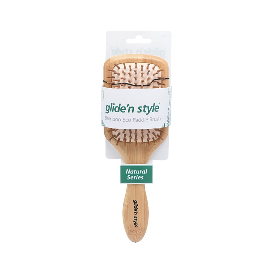 Glide N Style Bamboo Eco Paddle Brush